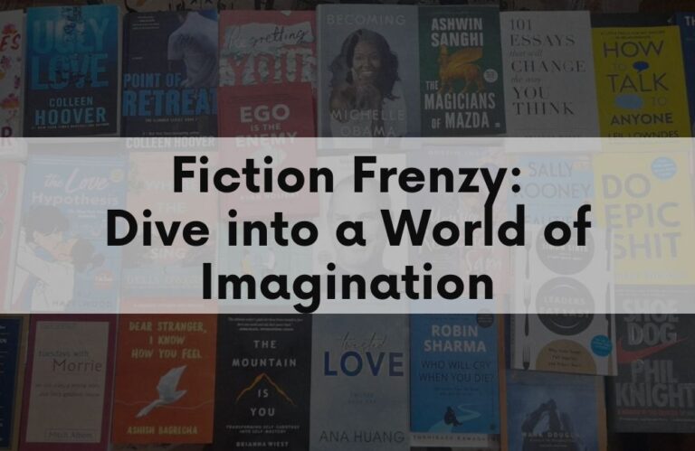 Vibrant book stack representing captivating fiction